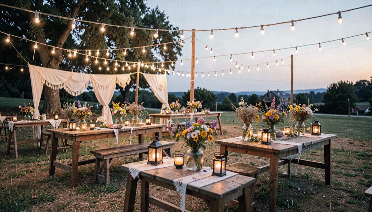 Pique-nique chic au bord du lac